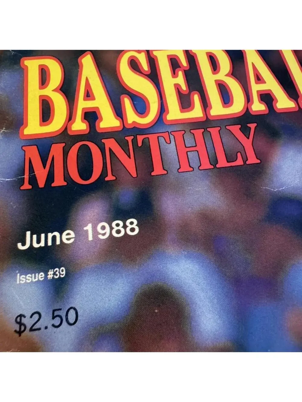 1988 Beckett Baseball Card Monthly Issue number 39 June 1988